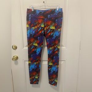 Athleta Colorburst leggings, large